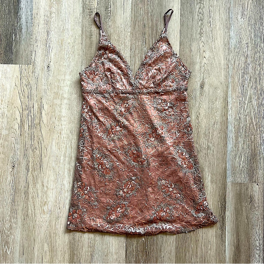 Hommage Los Angeles sequin slip dress